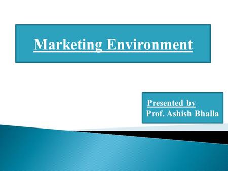 Marketing Environment