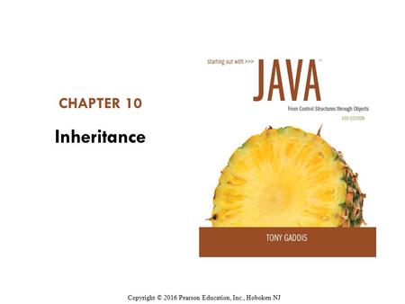 Chapter Topics Chapter 10 discusses the following main topics: