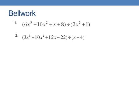 Bellwork 1. 2.. Last Nights Homework 1. 2. 3. 5. 6. 7. 8. 9.c. 4 d. 1954 10.