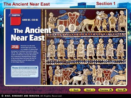 Mesopotamia and Sumer Preview Starting Points Map: Fertile Crescent