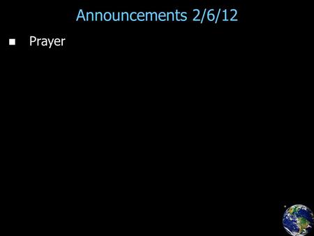 Announcements 2/6/12 Prayer. Reading Quiz The term describing a crystal where the index of refraction depends on the direction is: a. a.anisotropic b.