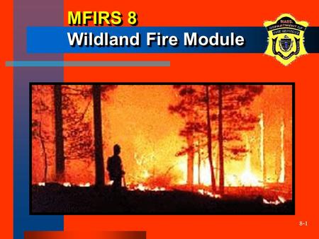 8-1 MFIRS 8 Wildland Fire Module. 8-2 Optional Wildland Fire Module The State Fire Marshal will accept this data… Currently this module does not replace.