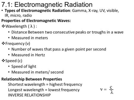 7.1: Electromagnetic Radiation