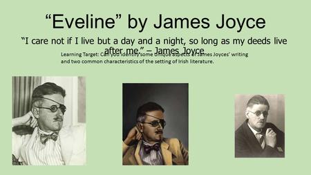 “Eveline” by James Joyce