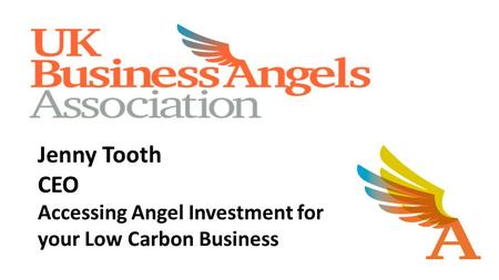 Jenny Tooth CEO Accessing Angel Investment for your Low Carbon Business 26 th March 2013.