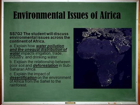 Environmental Issues of Africa