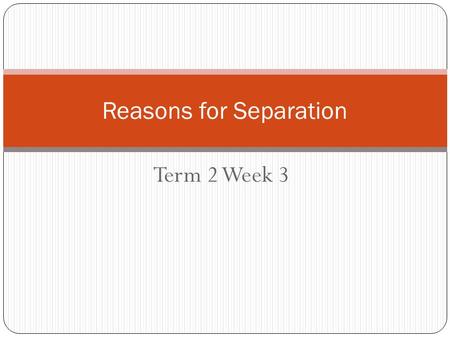 Term 2 Week 3 Reasons for Separation. Formation of Malaysia Date of Malaya’s achievement of independence – 31 Aug 1957 Date of formation of Federation.