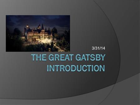 The Great Gatsby Introduction