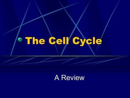 The Cell Cycle A Review What is the Cell Cycle? The time and activities that take place from one cell division to the next Or From cell “birth” to cell.