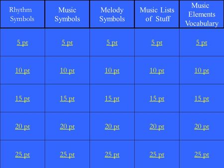 1 10 pt 15 pt 20 pt 25 pt 5 pt 10 pt 15 pt 20 pt 25 pt 5 pt 10 pt 15 pt 20 pt 25 pt 5 pt 10 pt 15 pt 20 pt 25 pt 5 pt 10 pt 15 pt 20 pt 25 pt 5 pt Rhythm.