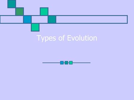 Types of Evolution BW HAVE SLATE, MARKER & ERASER OUT!!! Have HW paragraphs open on desk You are in a large empty room with a rough cement floor. You’ll.