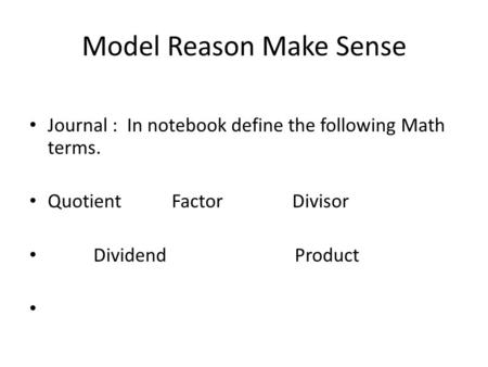 Model Reason Make Sense