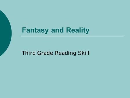 Third Grade Reading Skill