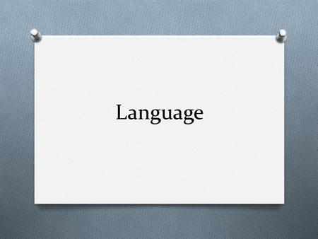 Language.