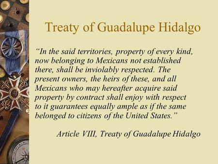 Treaty of Guadalupe Hidalgo