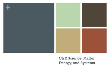 + Ch 2 Science, Matter, Energy, and Systems. + 1 A _______ feedback loop causes a system to change further in the same direction Negative Corrective Nominal.