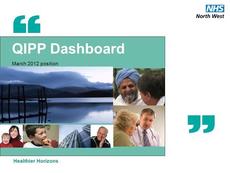 QIPP Dashboard March 2012 position Healthier Horizons.