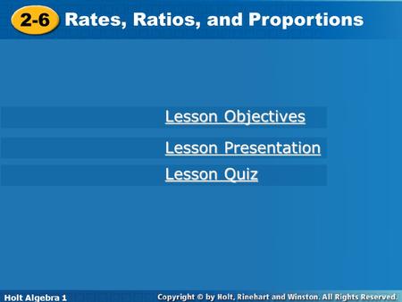 Rates, Ratios, and Proportions