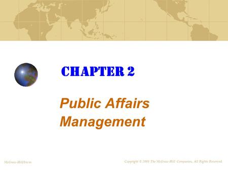 Public Affairs Management