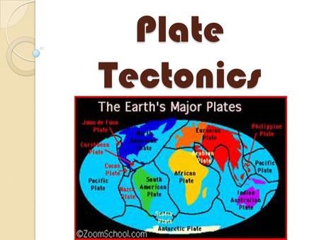 Plate Tectonics.