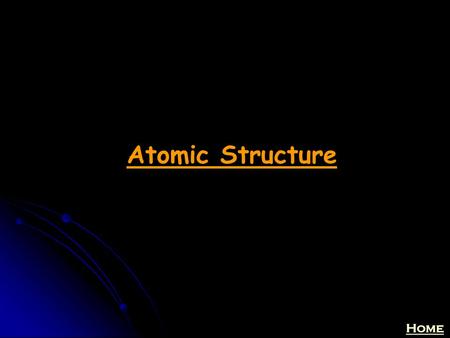 Atomic Structure.