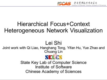 Hierarchical Focus+Context Heterogeneous Network Visualization