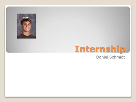 Internship Daniel Schmidt. Description/location During internship I will have to load and unload trucks. Understand the different systems there are to.