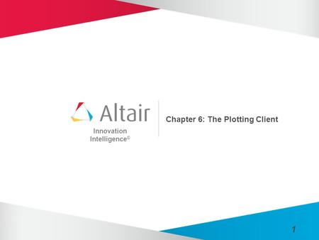 Innovation Intelligence ® 1 Chapter 6: The Plotting Client.