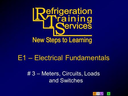 E1 – Electrical Fundamentals