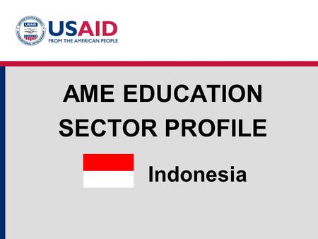 AME Education Sector Profile