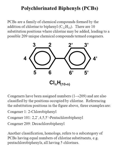 Polychlorinated Biphenyls (PCBs)