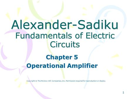 Alexander-Sadiku Fundamentals of Electric Circuits