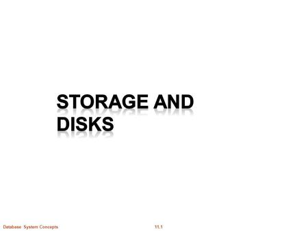 11.1Database System Concepts. 11.2Database System Concepts Now Something Different 1st part of the course: Application Oriented 2nd part of the course: