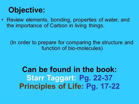 2.1 Section Objectives – page 35