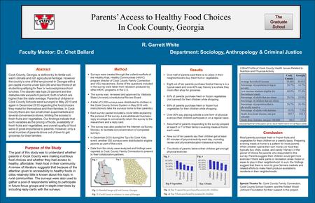 Results  Over half of parents said there is no place in their neighborhood to buy fresh fruit or vegetables.  Eight out of ten parents purchase food.