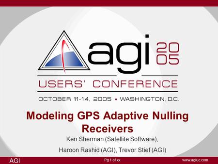 Modeling GPS Adaptive Nulling Receivers