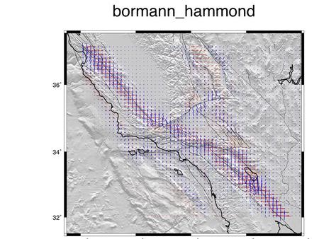 Jayne Bormann and Bill Hammond sent two velocity fields on a uniform grid constructed from their test exercise using CMM4. Hammond ’ s code.