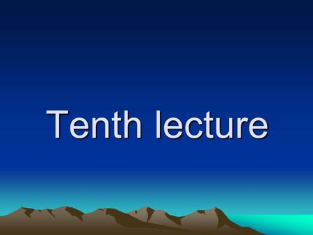 Tenth lecture c- Telany: If the muscle fibres exposed to a contimuous stimulus, resulted either complete or incomplete tetany.