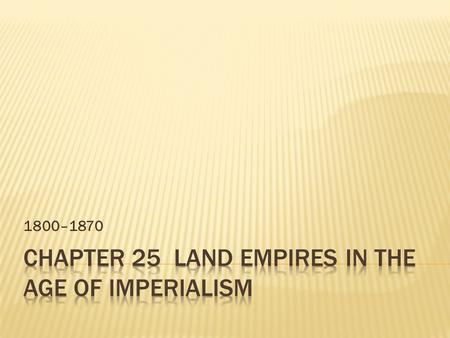 1800–1870.  In 1798, Napoleon invaded Egypt and defeated the Mamluk forces he encountered there.  Fifteen months later, after a series of military.