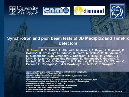 Synchrotron and pion beam tests of 3D Medipix2 and TimePix Detectors