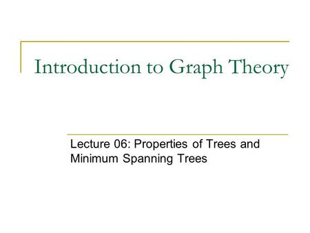 Introduction to Graph Theory