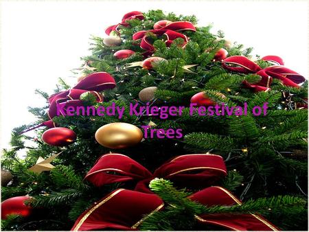 Kennedy Krieger Festival of Trees. About Kennedy Krieger Institute Address: 707 North Broadway Baltimore, Maryland 21205 Contact Information: – Michele.