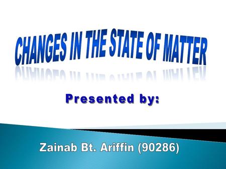  Matter is anything that occupies space and has mass.  Matter is made up of tiny and discrete particles.  These particles are:  Atom.  Molecule.