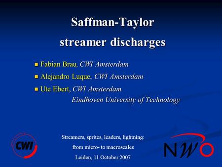 Saffman-Taylor streamer discharges