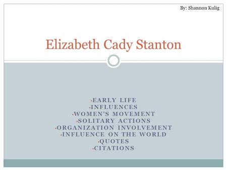 Elizabeth Cady Stanton