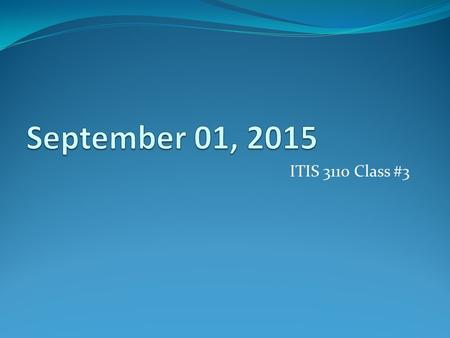 ITIS 3110 Class #3. How many network devices do you have at home A. 0 B. 1-5 C. 6-10 D. 11-15 E. 16-20 F. 21-25 G. 25-30 H. 30+ 30 sec timer.