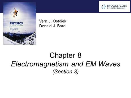 Vern J. Ostdiek Donald J. Bord Chapter 8 Electromagnetism and EM Waves (Section 3)