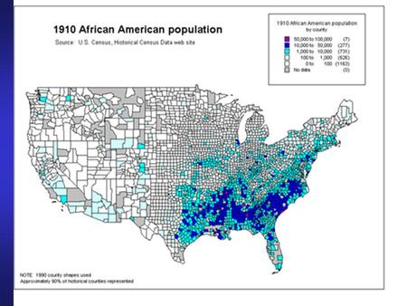 The Great Migration From the South to the North.