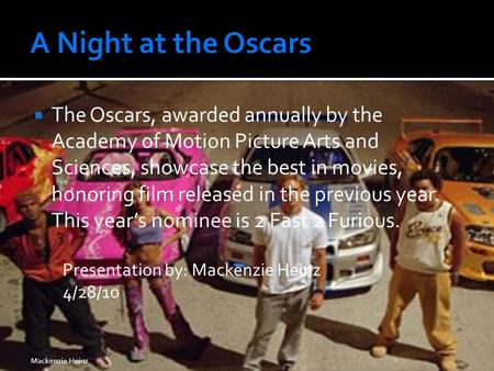  The Oscars, awarded annually by the Academy of Motion Picture Arts and Sciences, showcase the best in movies, honoring film released in the previous.