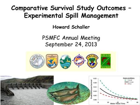 Howard Schaller PSMFC Annual Meeting September 24, 2013 Comparative Survival Study Outcomes – Experimental Spill Management 1.